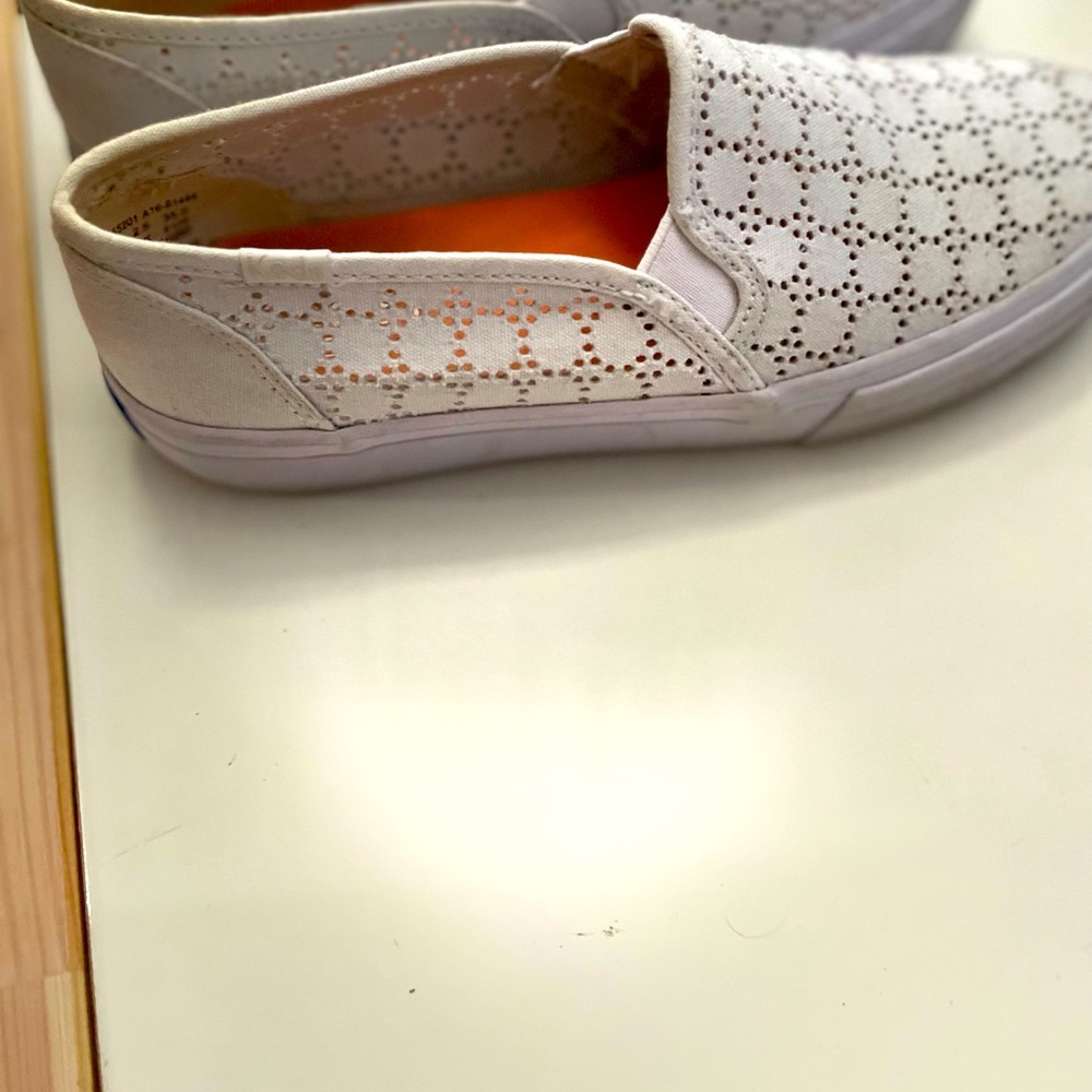 Keds Double Decker Perforated Sneakers, Size 5